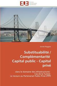 Substituabilité / Complémentarité Capital Public - Capital Privé