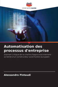 Automatisation des processus d'entreprise