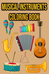 Musical Instruments Coloring Book