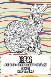 Libro da colorare per adulti per ragazze - Meno di 10 euro - Animale - Lepre