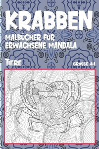 Malbücher für Erwachsene Mandala - Grosse A4 - Tiere - Krabben