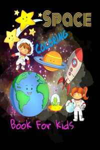 Space coloring book for kids