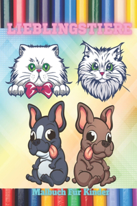 LIEBLINGSTIERE - Malbuch Für Kinder