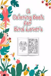 Coloring Book for Bird Lovers