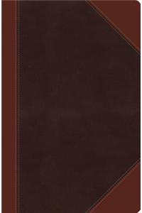 NKJV, Ultraslim Reference Bible, Large Print, Imitation Leather, Brown, Red Letter Edition