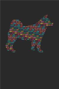 Akita Notebook 'Word Cloud' - Gift for Akita Lovers - Akita Journal