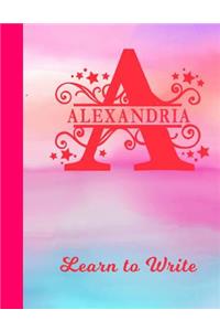 Alexandria Learn to Write