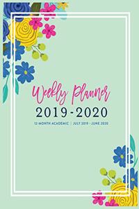 Weekly Planner 2019 - 2020 12-Month Academic, July 2019 - June 2020