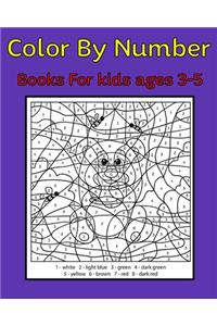 Color By Number Books For kids ages 3-5