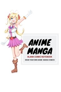 Anime Manga Blank Comic Notebook
