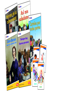 Icivics Spanish Grade K: Community & Social Awareness 5-Book Set + Game Cards