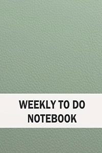 Weekly to Do Notebook