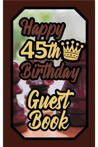 Happy 45th Birthday Guest Book