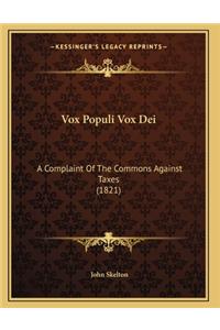 Vox Populi Vox Dei
