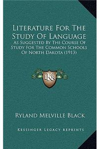 Literature For The Study Of Language
