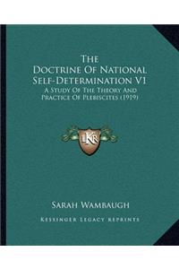 Doctrine Of National Self-Determination V1