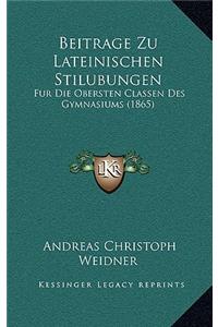 Beitrage Zu Lateinischen Stilubungen