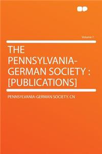 The Pennsylvania-German Society
