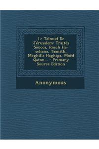 Le Talmud De Jérusalem