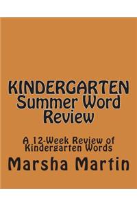 KINDERGARTEN Summer Word Review
