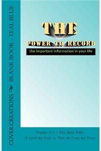 Blank Book - Teal Blue