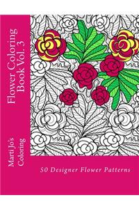 Flower Coloring Book Vol. 3