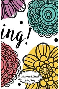 Flower Pattern No.1: 120 Blank Lined Page Softcover Journal
