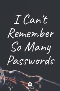 I Can't Remember So Many Passwords