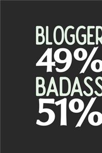 Blogger 49 % BADASS 51 %
