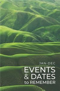 JAN-DEC Events & Dates to Remember