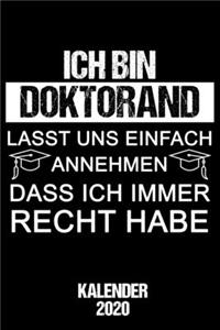 Kalender 2020 Doktorand