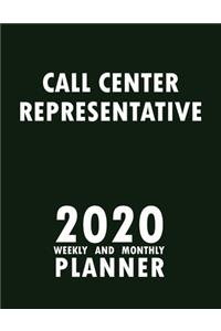 Call Center Representative 2020 Weekly and Monthly Planner
