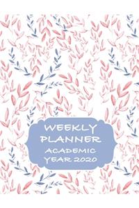 Weekly Planner Academic Year 2020