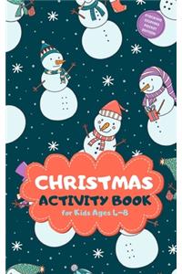 Christmas Activity Book for Kids Ages 4-8 Stocking Stuffers Pocket Edition