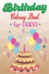 Birthday Coloring Book for PAPA