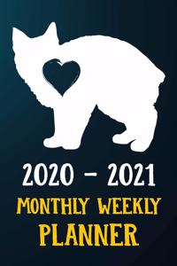 2020 2021 Monthly Weekly Planner
