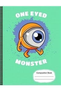 One Eyed Monster from Outer Space Composition Notebook