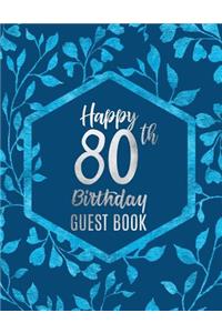 Happy 80th Birthday Guest Book
