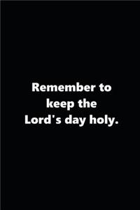 2019 Weekly Planner Religious Theme 3rd Commandment Modern Black White