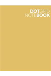 Dot Grid Note Book: Optimistic Yellow 90 Page 8.5 X 11 Dot Grid Bullet Note Book Journal