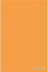 Classic Mole Notebook - Soild Orange (Lined Journal)