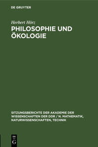 Philosophie Und Ökologie