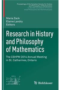 Research in History and Philosophy of Mathematics