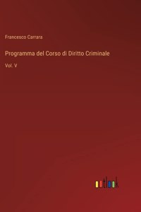 Programma del Corso di Diritto Criminale