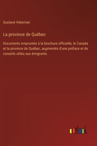 La province de Québec
