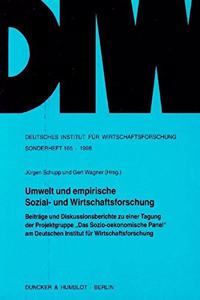 Umwelt Und Empirische Sozial- Und Wirtschaftsforschung