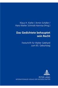 Das Gedichtete Behauptet Sein Recht