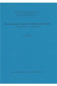 Ein Indirektes Zeugnis Der Makkabaerkampfe