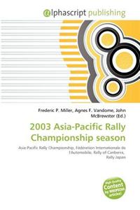 2003 Asia-Pacific Rally Championship Season