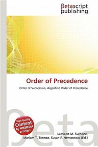 Order of Precedence